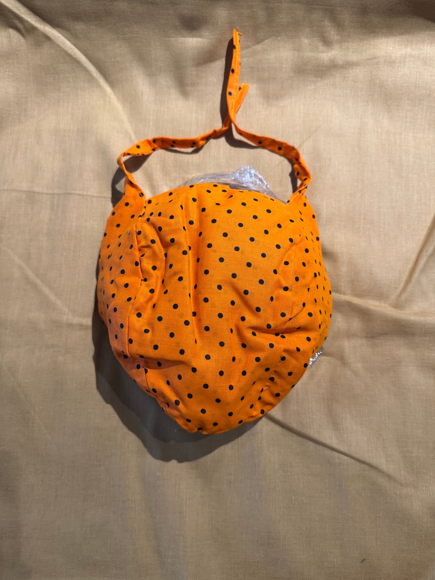 Designer Round patka ( cotton) Orange - 2 strings