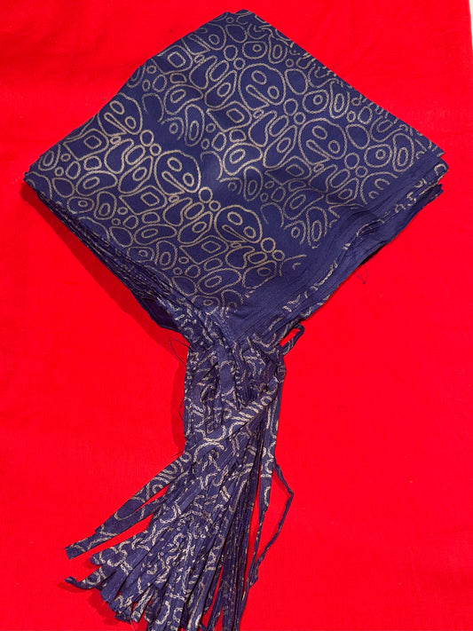 Designer Patka ( Navy Blue )