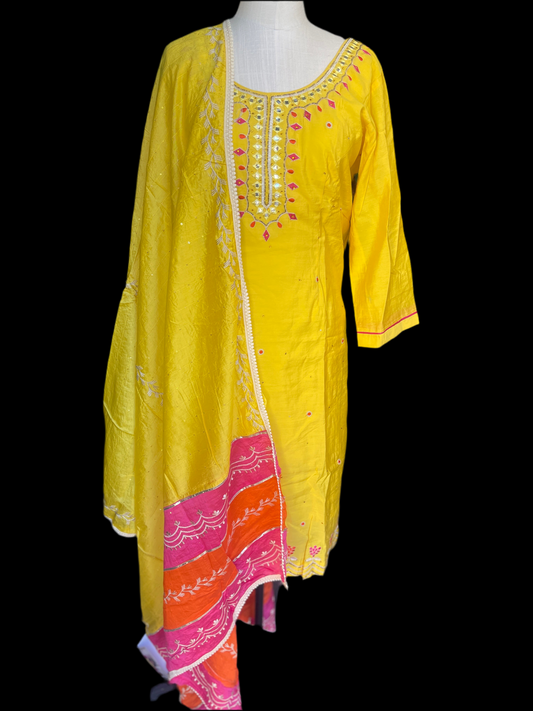 Salwar suit with hand work(B)