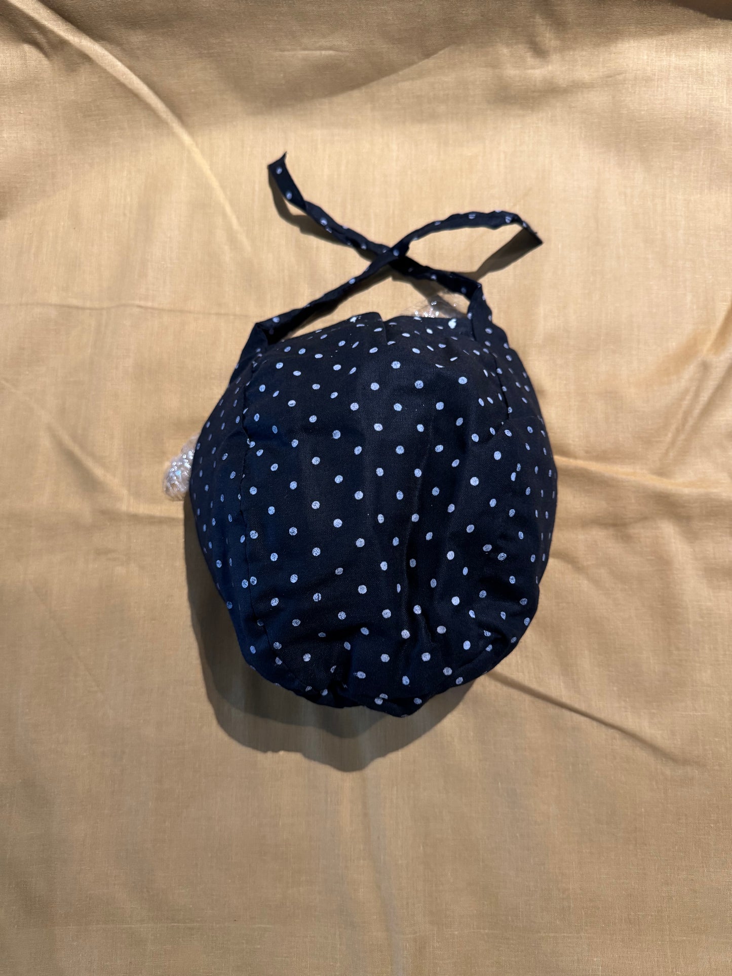 Designer Round patka ( cotton) Black - 2 strings