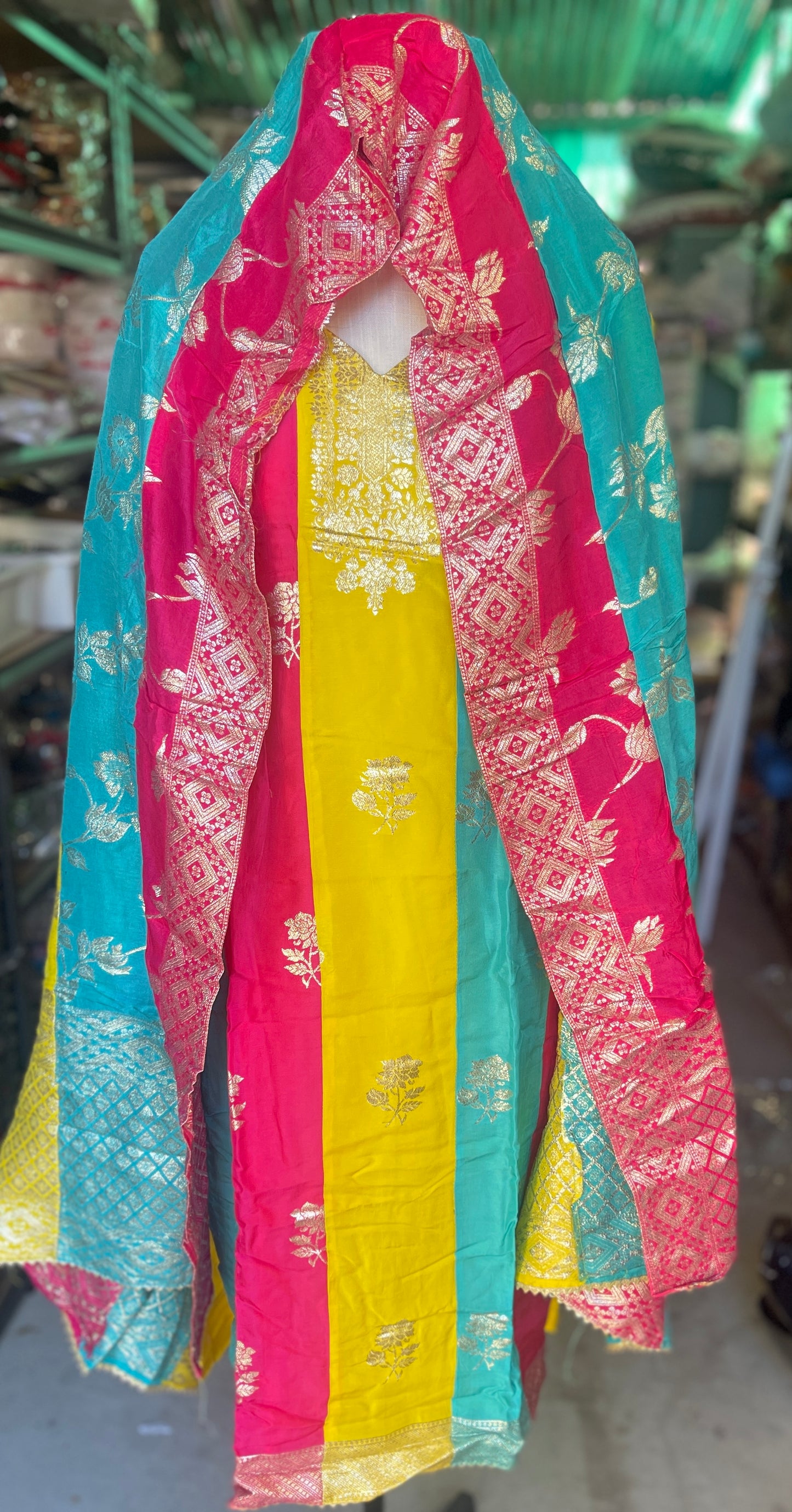 Salwar suit yellow (A)