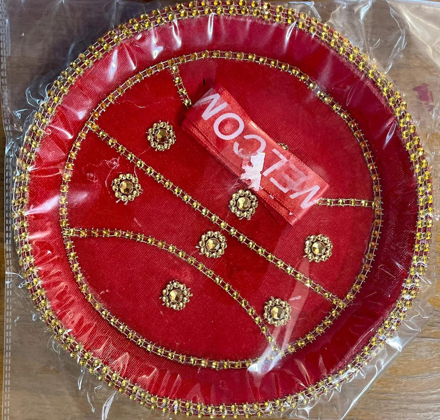Designed plate for marriage