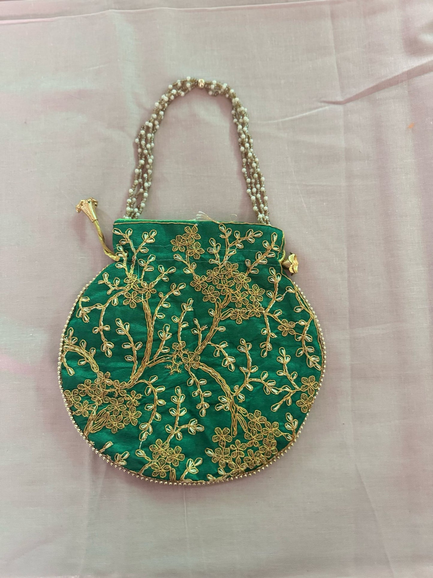 (Copy) Potli handbag green