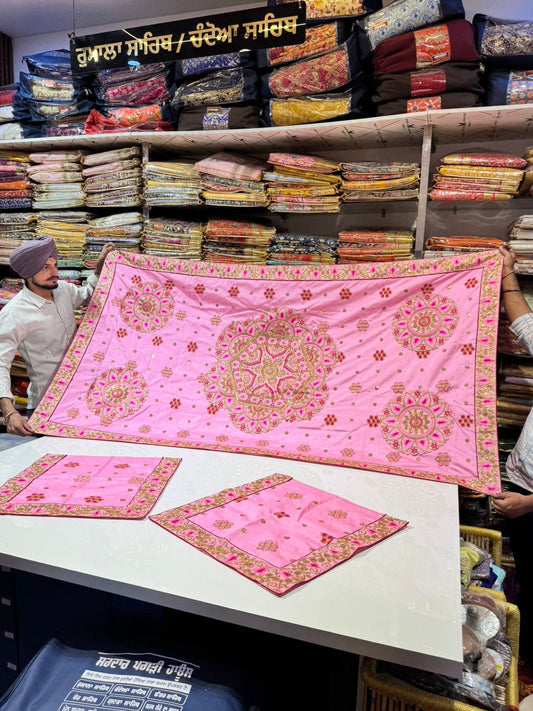 Rumala Sahib ( Single Set ) 2.25 Meter Pink