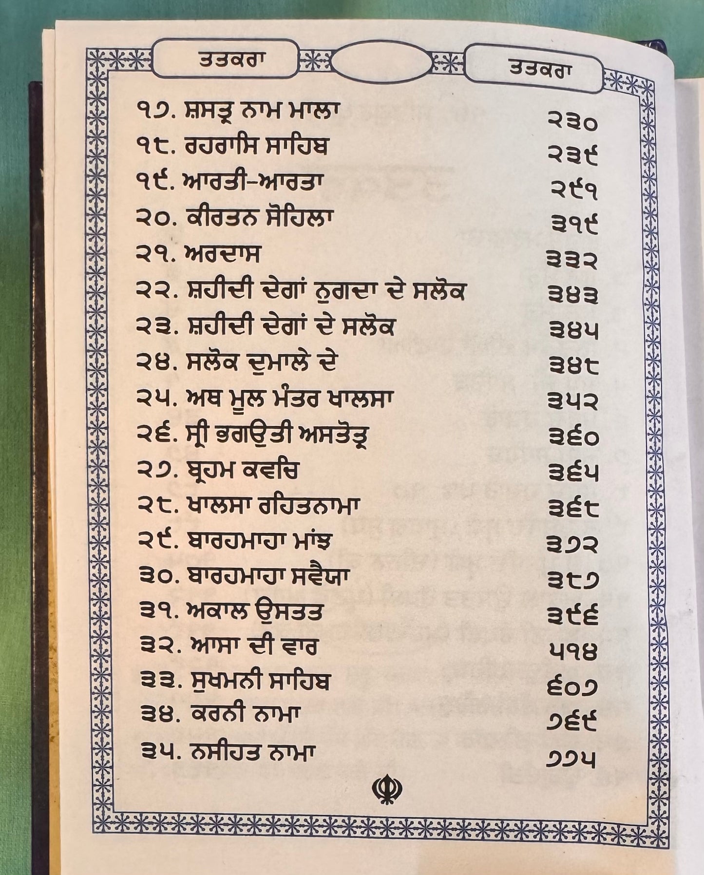Budha Dal Sundar Gutka ( Raqba Jatha )