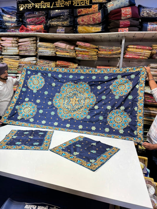 Rumala Sahib ( Single Set ) 2.25 Meter Blue