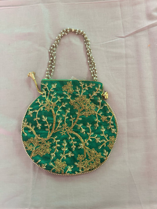 (Copy) Potli handbag green