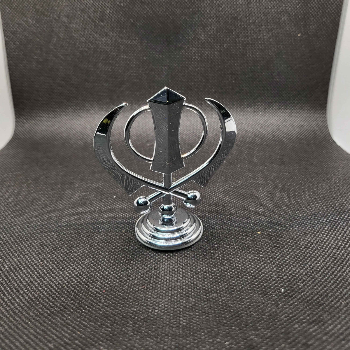 Silver Khanda For Car Dash Board