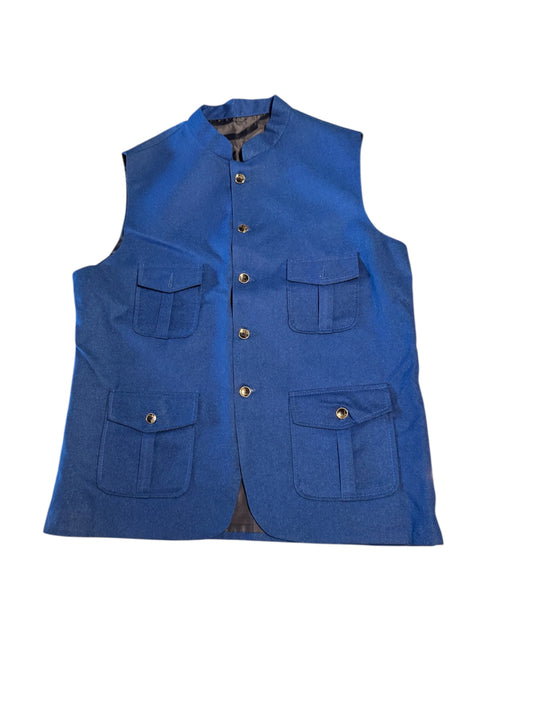 Vest Or Sleeveless Jacket (Blue)
